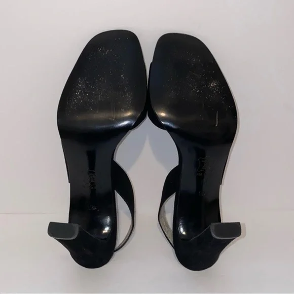 Vera Wang black suede heels - Picture 7 of 8